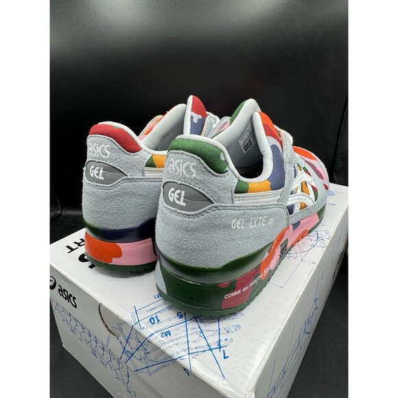 ASICS Gel Lyte 3 x Comme Des Garcons Shirt \'Colorful Camo\' Men Sz 9 1201A132-000 main image 12